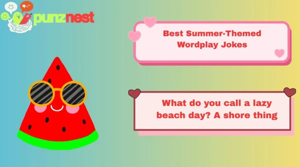 What do you call a lazy beach day? A shore thing