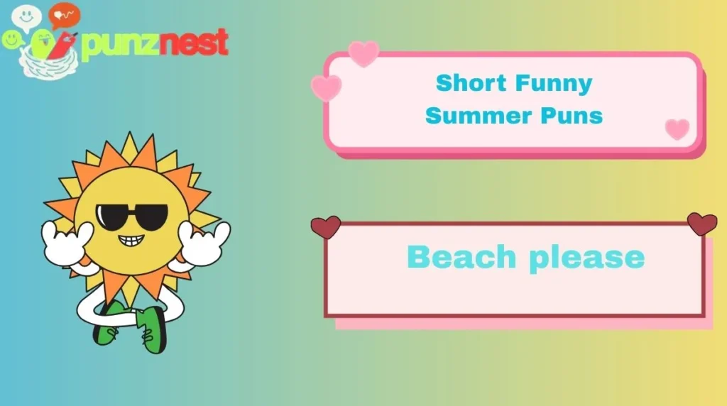Short Funny Summer Puns