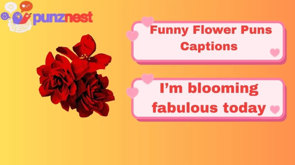 Funny Flower Puns Captions