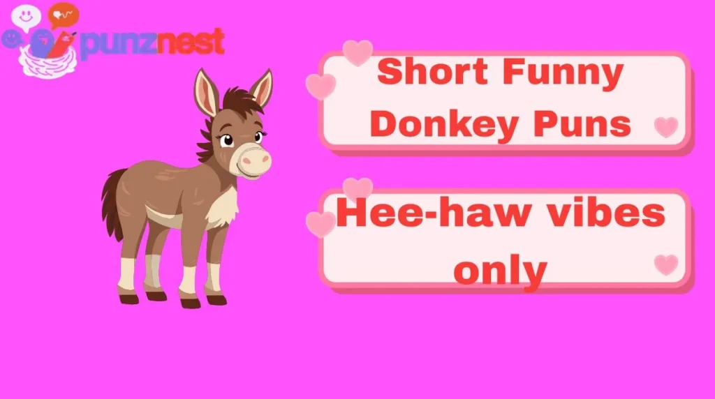 Short Funny Donkey Puns