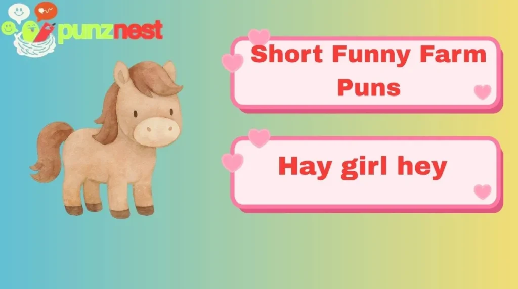 Short Funny Farm Puns
