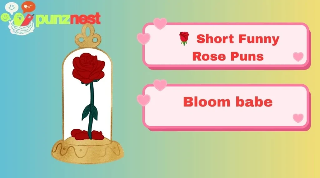 🌹 Short Funny Rose Puns