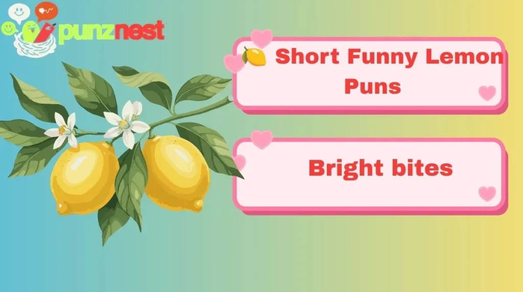 🍋 Short Funny Lemon Puns